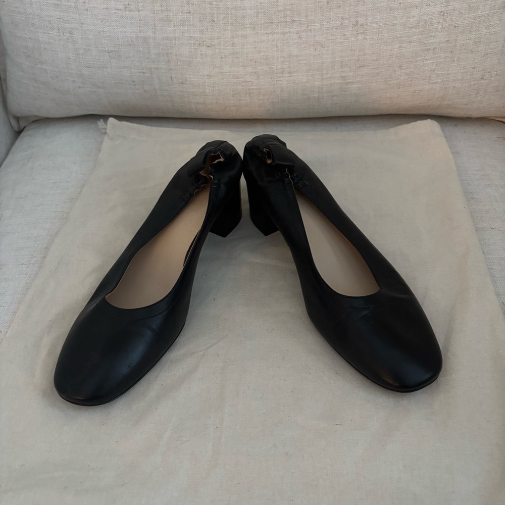 Everlane day heel in black leather - Picture 3 of 8